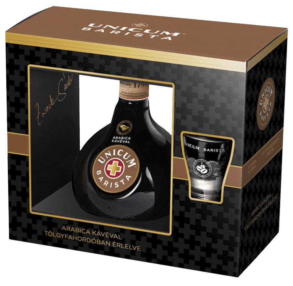 Likér Unicum Barista Bylinný 34,5% 0,7l + Pohár 2024