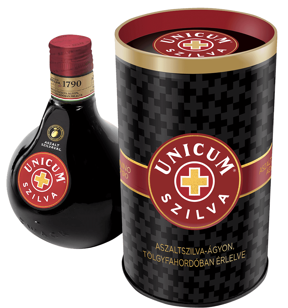 Likér Unicum Szilva Bylinný 34,5% 0,5l Plech 2024