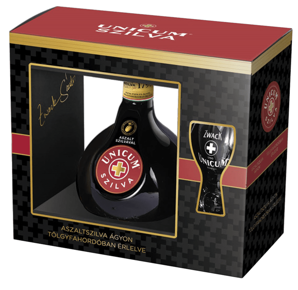 Likér Unicum Szilva Bylinný 34,5% 0,7l + Pohár 2024