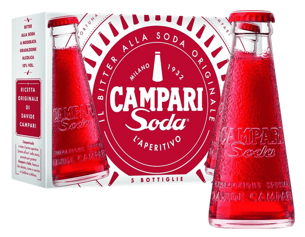 Miešaný Nápoj Campari Soda 10% 5x0,098l 5-pack